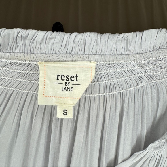 RESET BY JANE Jamie Silky Mini Dress in Silver - Picture 7 of 7